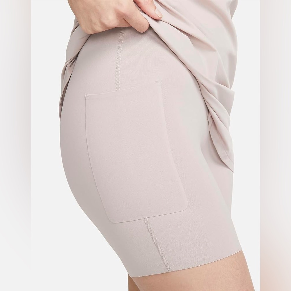 Nike Dri-FIT Bliss Women's Training Dress, Diffused Taupe/Clear, XS - Picture 4 of 10